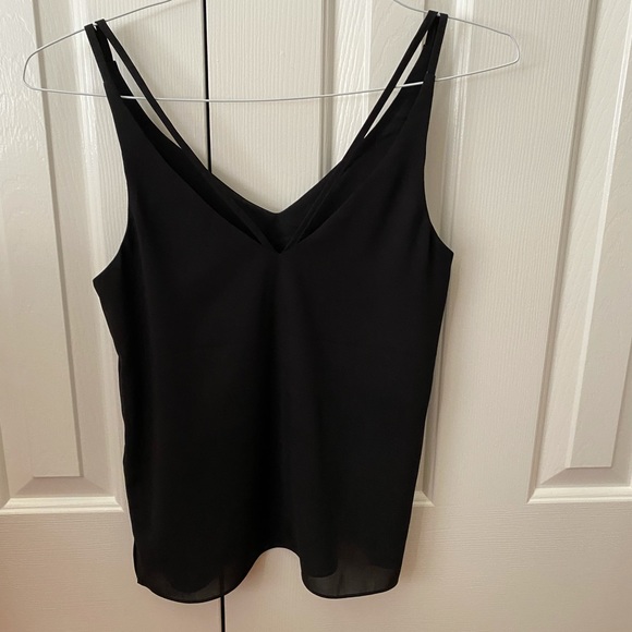 EUC Topshop strappy back tank top size US 2/EU 34 black - Picture 2 of 6
